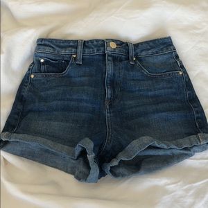 High waist denim shorts